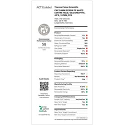 Fisherbrand Sigillo a vite in PP da 24 mm, bianco, foro centrale, filettatura 24-400, setto assemblato Beige, Bianco | Buy Online | Fisher Scientific